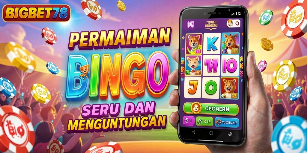 Tangkapan layar utama game Bingo dengan gameplay seru.