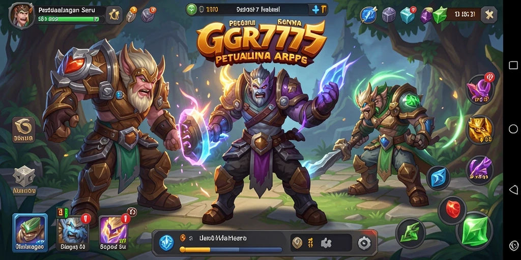 Screenshot gameplay GGR7777 dengan aksi pertarungan yang mendebarkan.