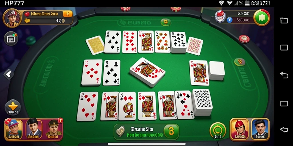 Tangkapan layar gameplay HP777 menampilkan keseruan bermain Domino.