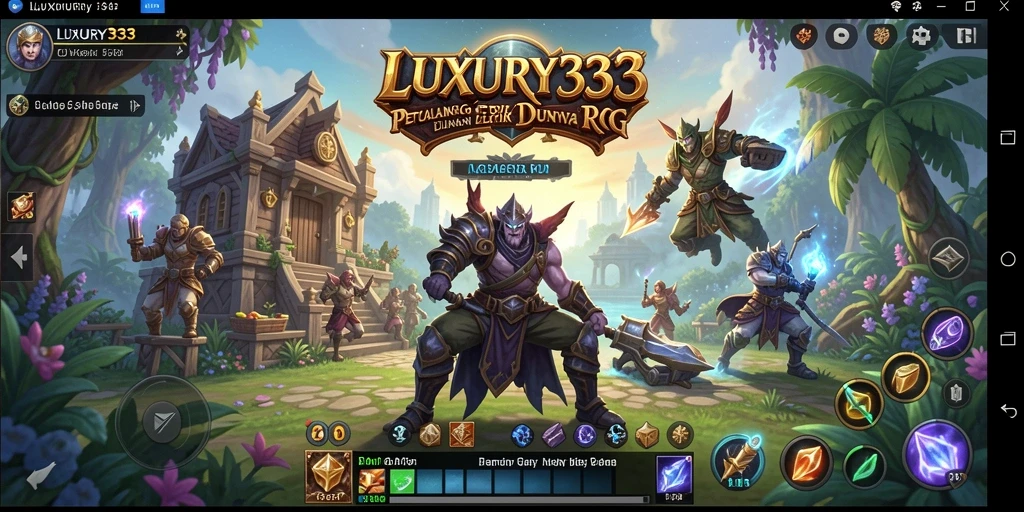 Tangkapan layar menunjukkan aksi epik dalam pertarungan RPG.