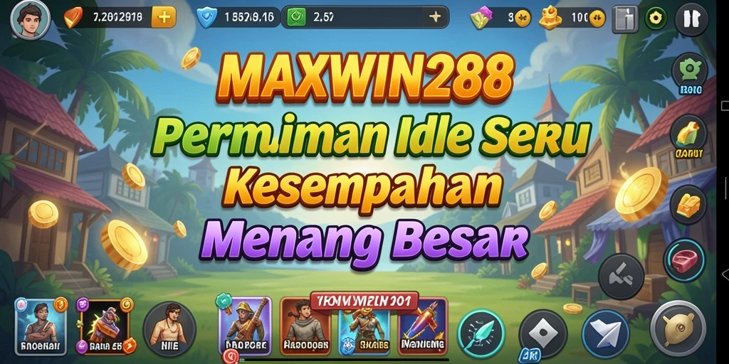 Tampilan gameplay menarik dari MAXWIN288 yang mengutamakan sistem Idle.