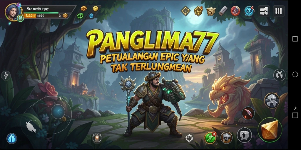 Tangkapan layar PANGLIMA77 dengan gameplay menegangkan di alam liar.
