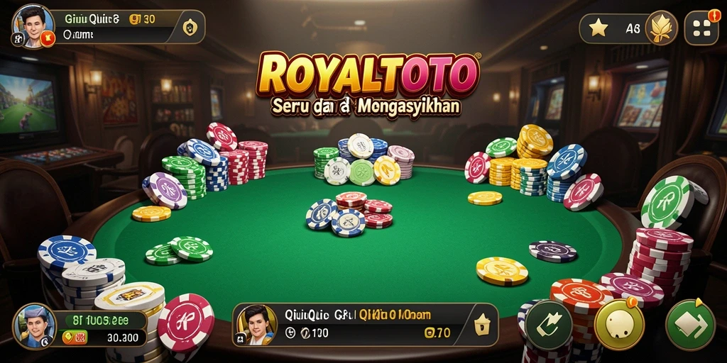 Screenshot gameplay ROYALTOTO dengan suasana QiuQiu yang mendebarkan.